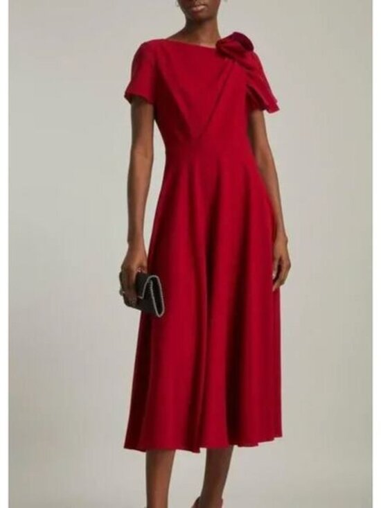 Roksanda Dresses & Skirts - ROKSANDA Luna Midi Dress in Liberty Red Size UK 14 US 10